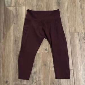 Lorna Jane Burgundy Leggings